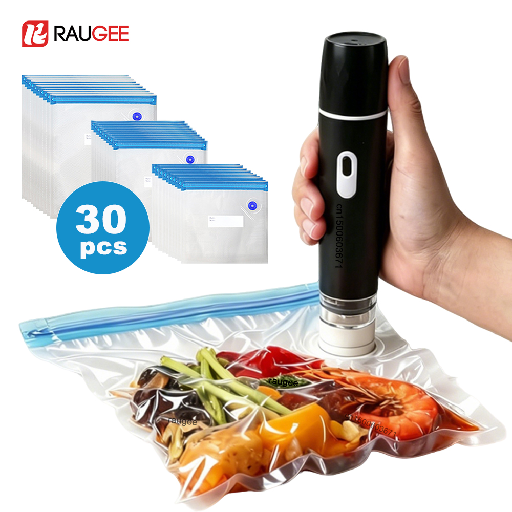 Meal Prep Vacuum Seal - Electric Vacuum Sealer Pump Rechargeable Air