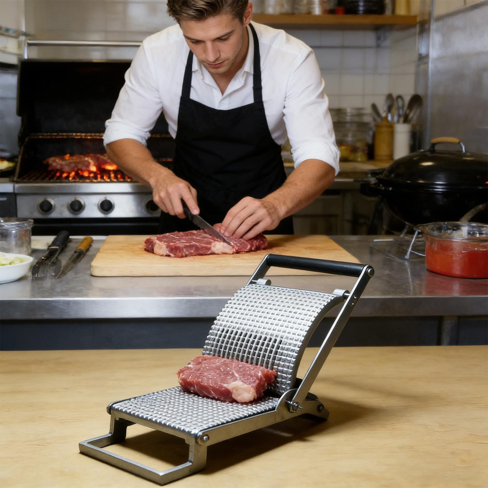 Meal Prep Manual - Meat Tenderizer Stainless Steel Manual Kitchen