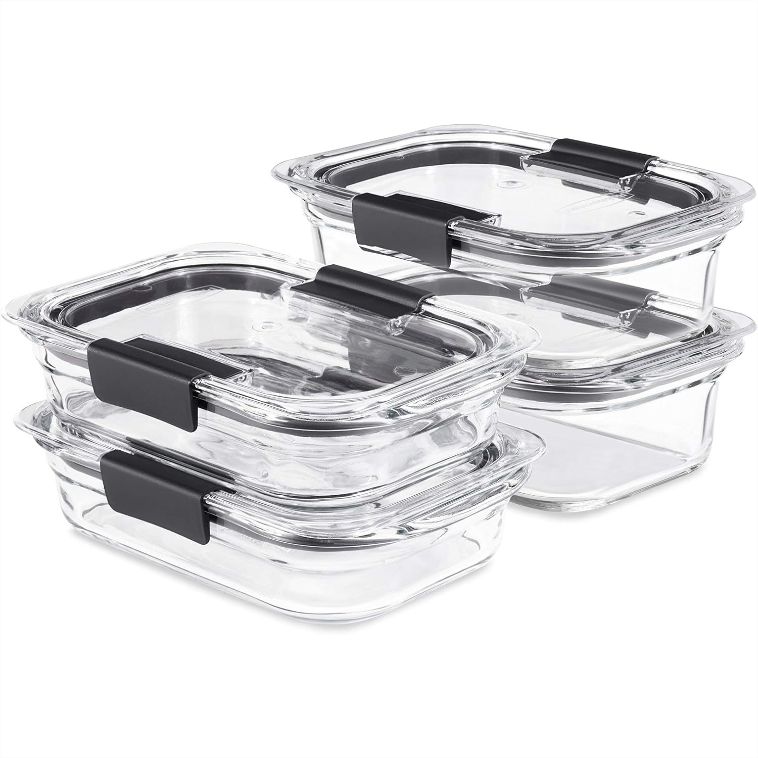 Meal Prep Oven Safe Containers - Glass Food Storage Set of 4