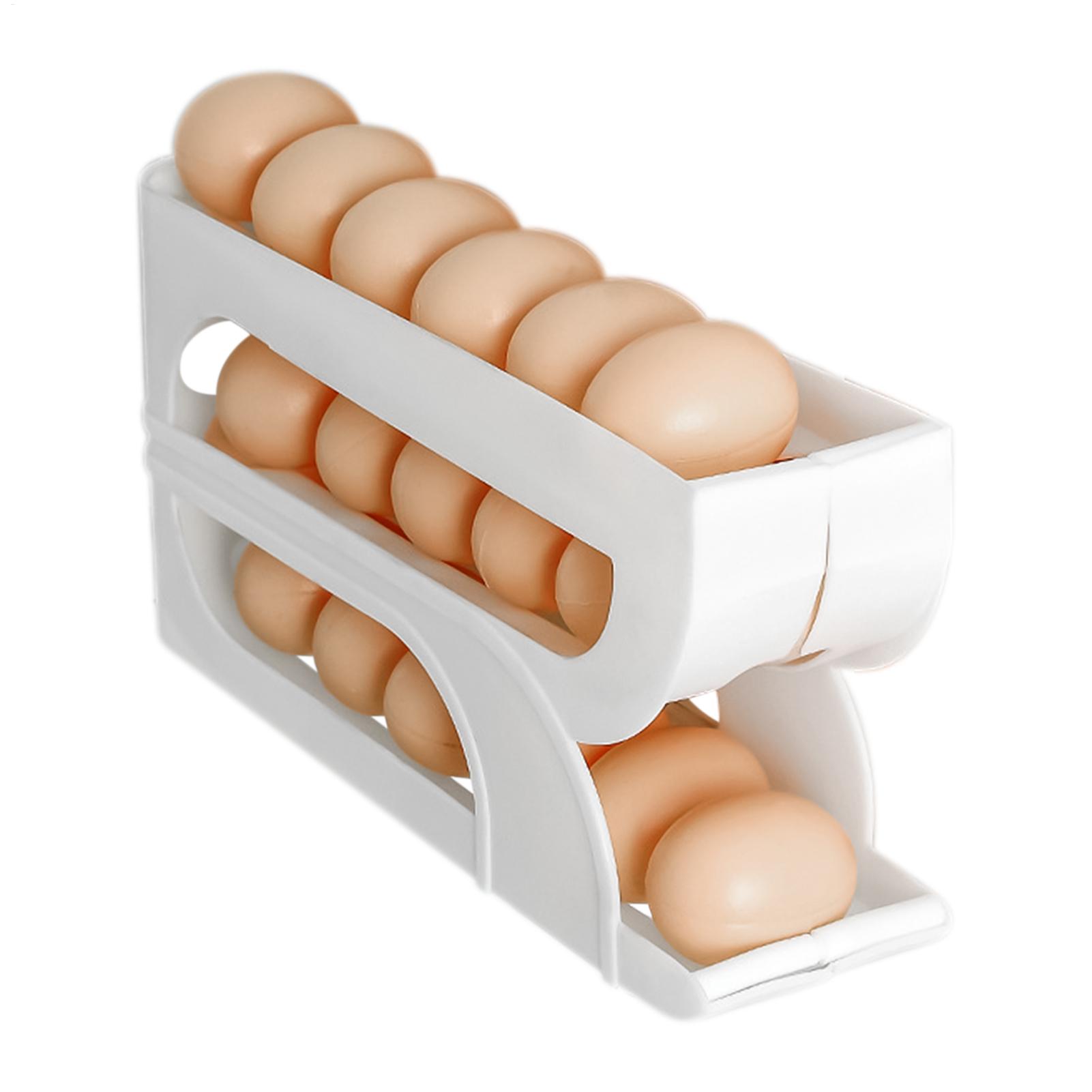 Meal Prep Yellow - Egg Container for Refrigerator 3 Tiers