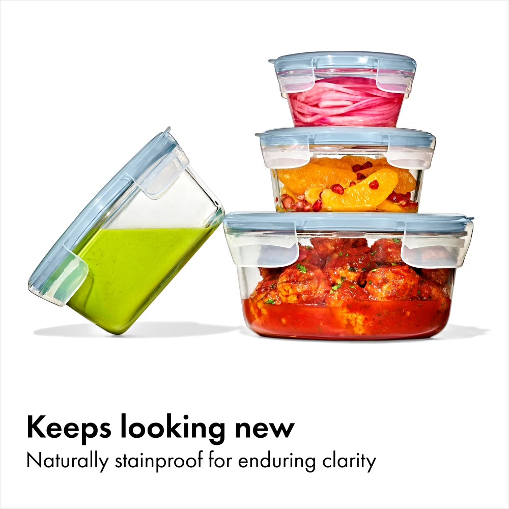 Meal Prep Oven Safe Containers - Smart Seal 2-Cup Round Glass Food