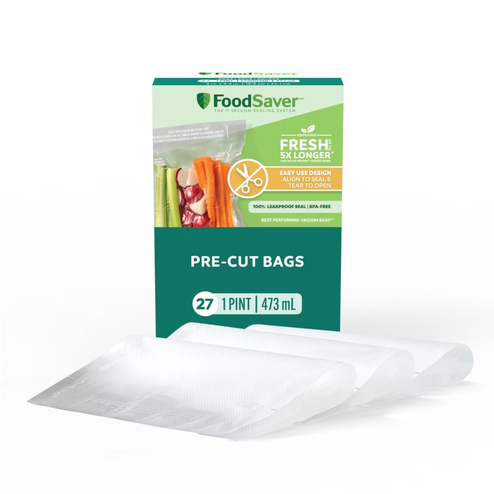 FoodSaver Pint Vacuum Seal Bag - огляд і ціна Meal Prep Vacuum Seal