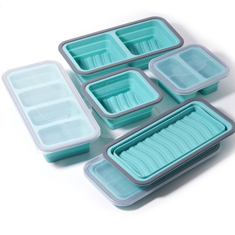 Silicone Freezer Tray with Lid - огляд і ціна Meal Prep Oven Safe Containers