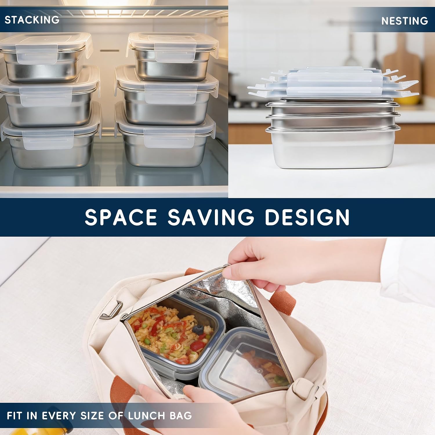 10PCS 304 Stainless Steel Food - огляд і ціна Meal Prep Oven Safe Containers