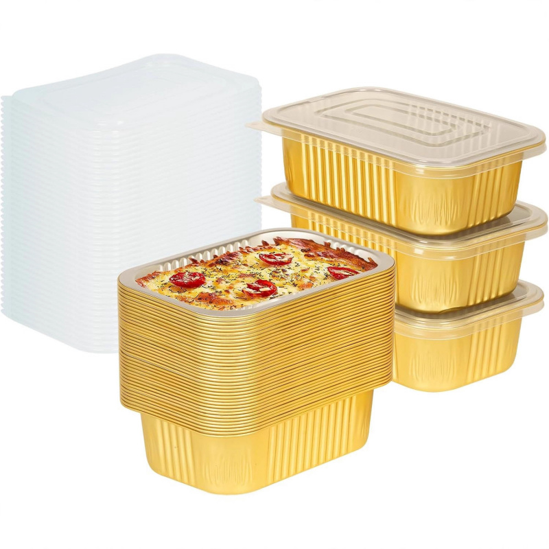 【20-Count 750ml Gold Pans】Reus - огляд і ціна Meal Prep Oven Safe Containers
