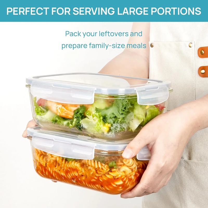 Glass Food Storage Containers  - огляд і ціна Meal Prep Oven Safe Containers