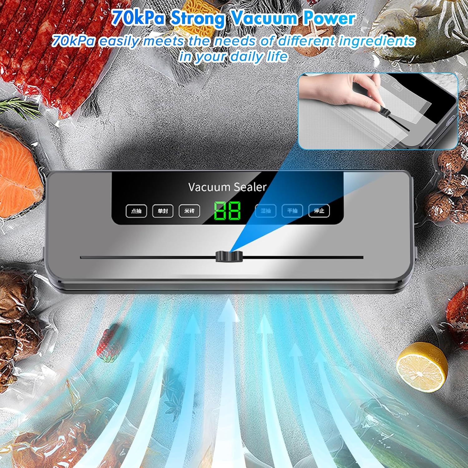 Vacuum Sealing Machine with 10 - огляд і ціна Meal Prep Vacuum Seal
