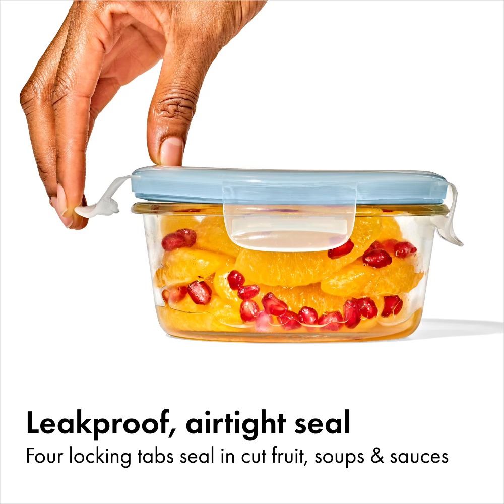 Smart Seal 2-Cup Round Glass F - огляд і ціна Meal Prep Oven Safe Containers
