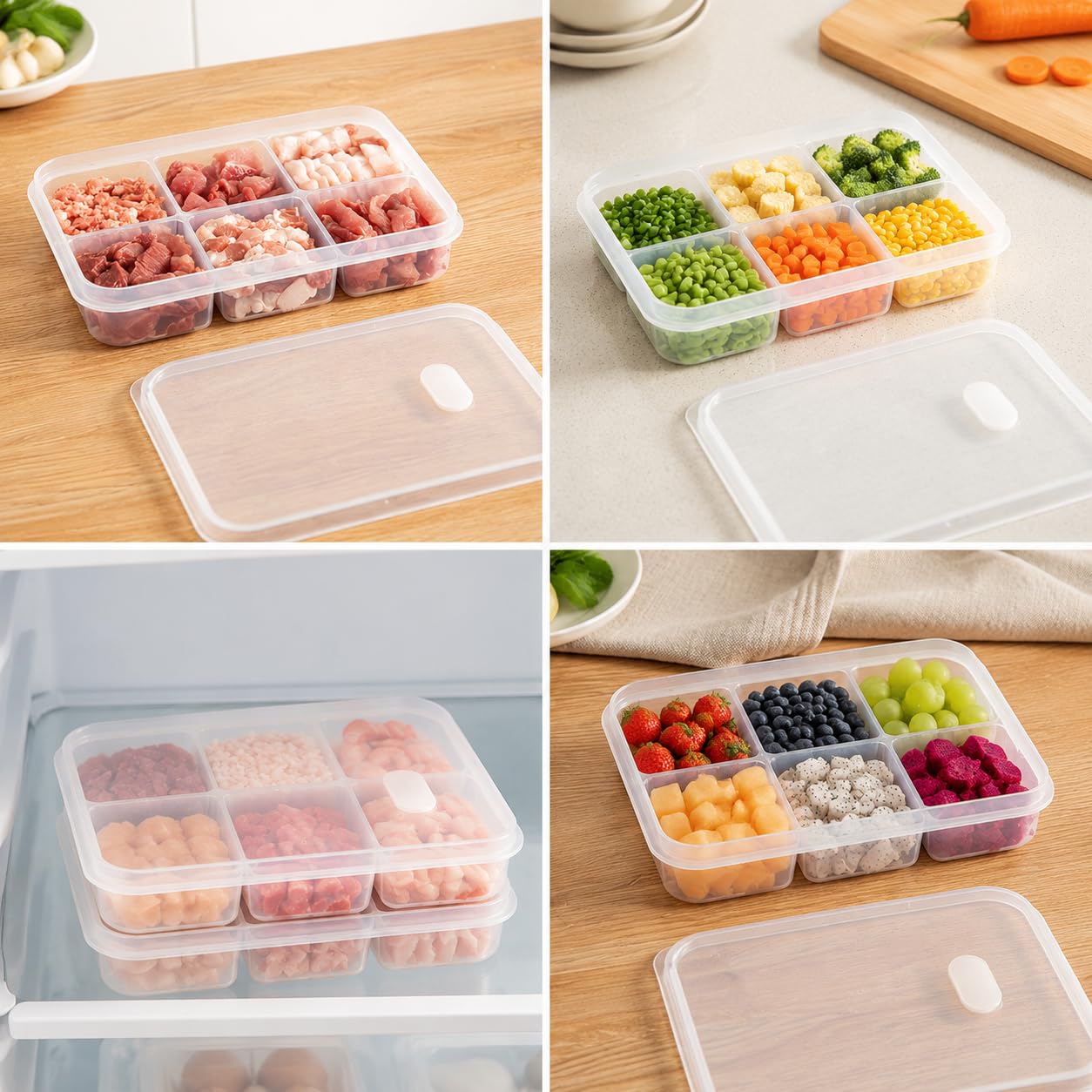 6 Compartment Food Grade Freez - огляд і ціна Meal Prep Frozen Food