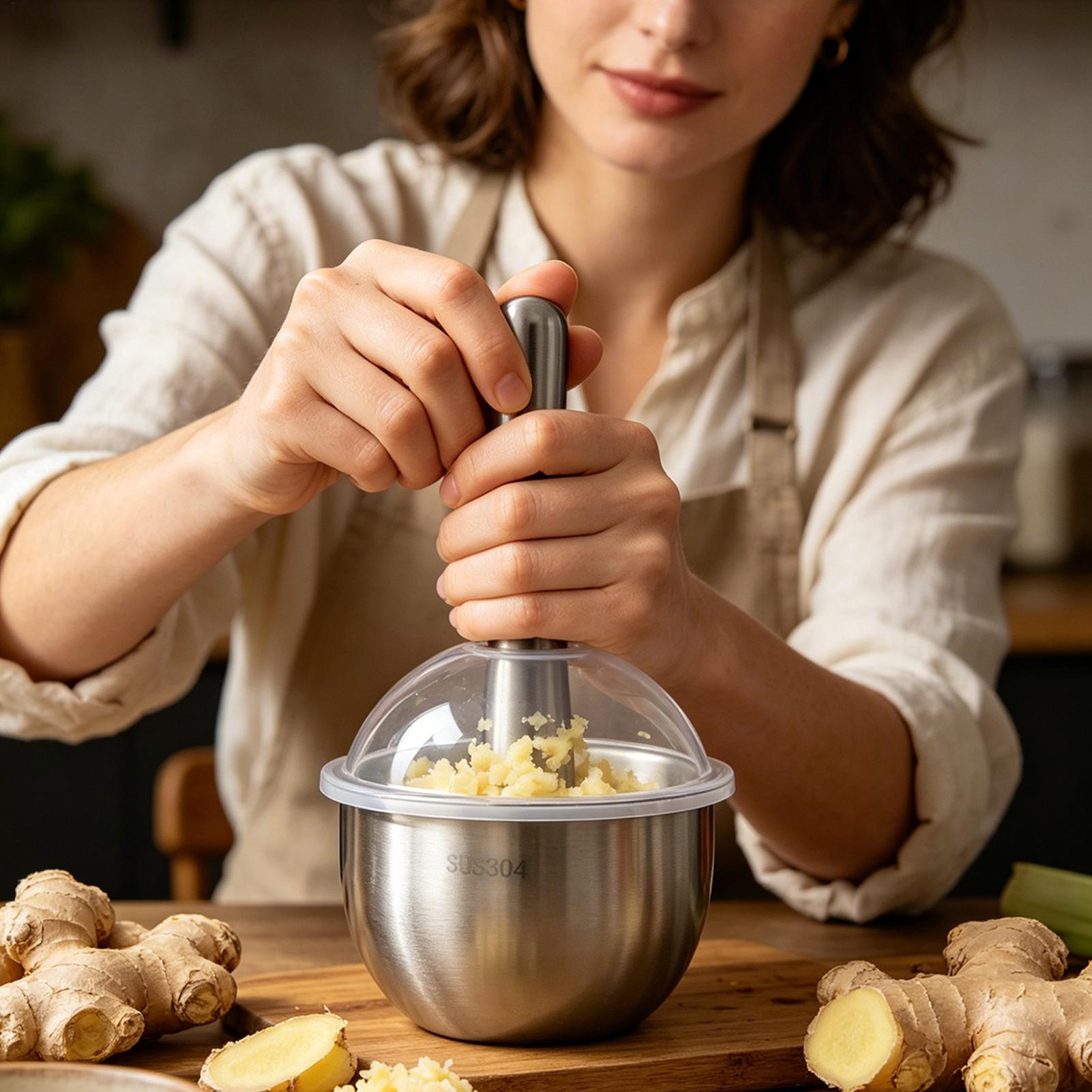 Garlic Mincer Tool Manual Food - огляд і ціна Meal Prep Manual
