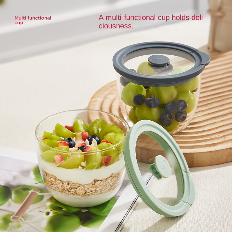 Glass Overnight Oats Container - огляд і ціна Meal Prep Yogurt Parfait